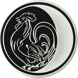 Реверс монеты Петух