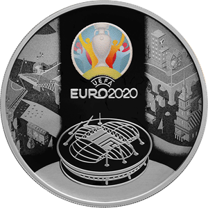 Реверс монеты Чемпионат Европы по футболу 2020 года (UEFA EURO 2020)